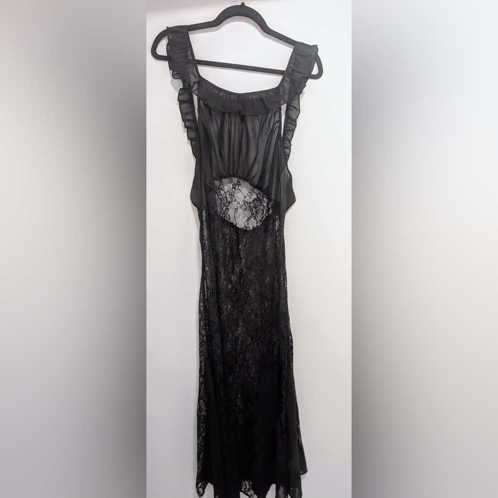 Anthropologie Sheer Lace Midi Dress by NWT